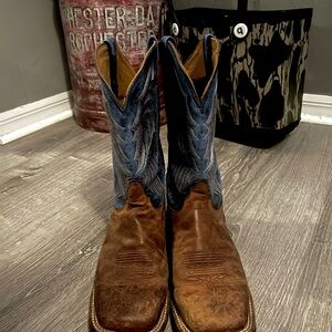 Tony Lama  women 9B - Brown and Blue Boots